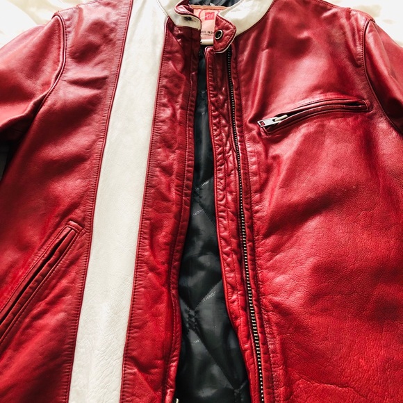 Gap 1969 (red) leather jacket - mens size small - Picture 3 of 3